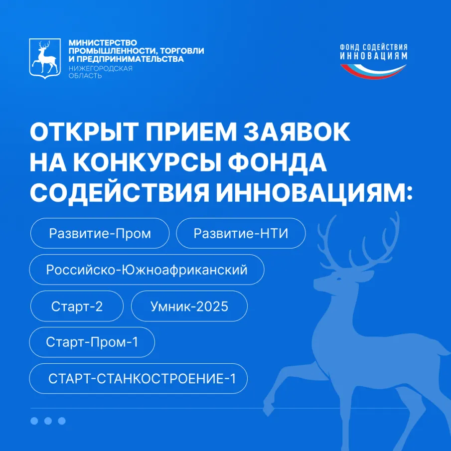 Грантовую поддержку до 30 млн рублей могут получить нижегородские инноваторы на развитие своих проектов